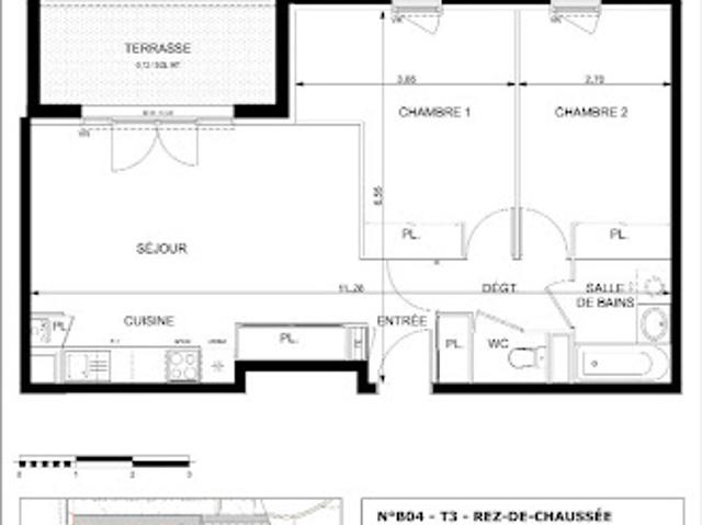 Vente Appartement 3 pièces 61 m2 Pinsaguel