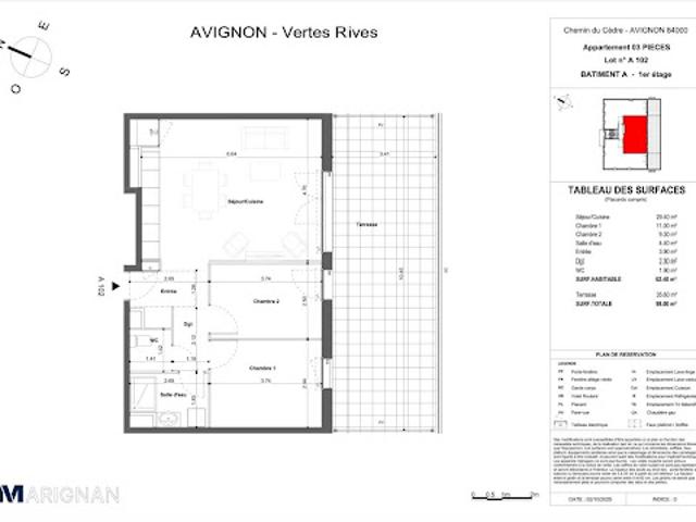 Vente Appartement 3 pièces 62.4 m2 Montfavet