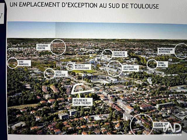 Vente Appartement 3 pièces 62 m2 Toulouse