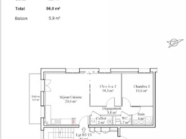 Vente Appartement 3 pièces 62 m2 Saint Jeoire
