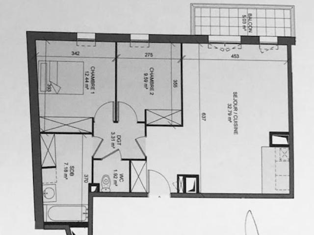 Vente Appartement 3 pièces 67.44 m2 Montreuil
