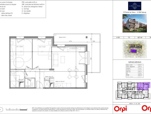 Vente Appartement 3 pièces 64.6 m2 Cabourg