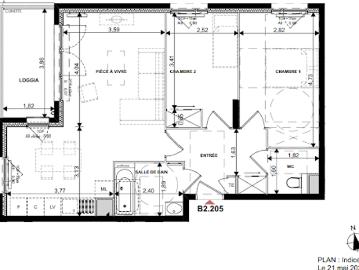 Vente Appartement 3 pièces 64 m2 Roussillon