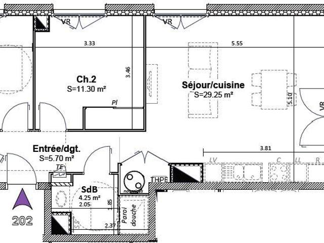 Vente Appartement 3 pièces