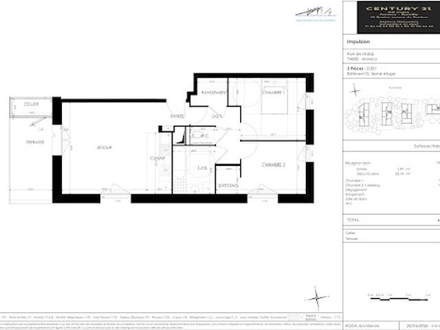 Vente Appartement 3 pièces 65.05 m2 Seynod