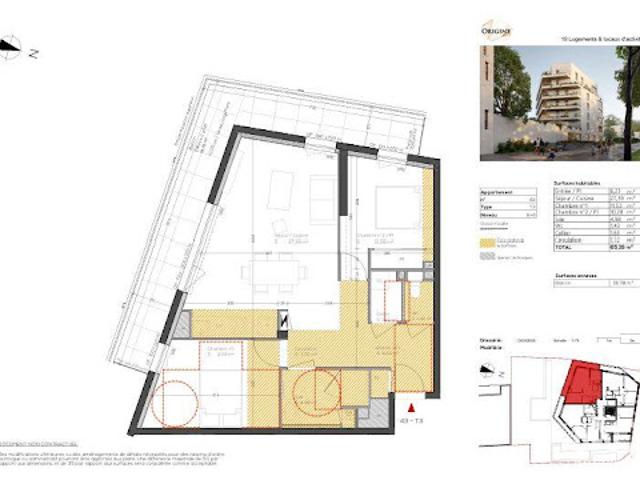 Vente Appartement 3 pièces 65 m2 Vannes