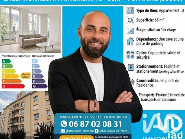 Vente Appartement 3 pièces 65 m2 Fontaine