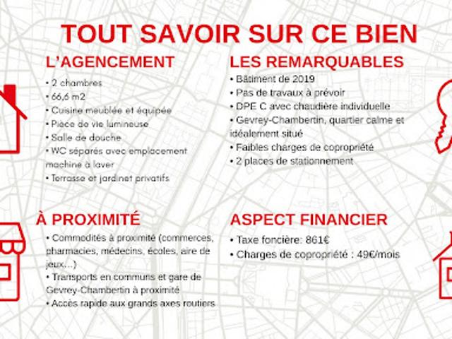 Vente Appartement 3 pièces 66.6 m2 Gevrey Chambertin