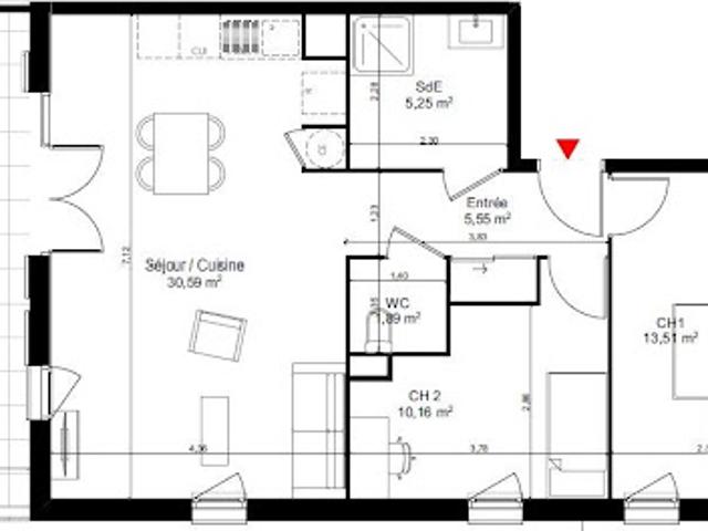 Vente Appartement 3 pièces 66.99 m2 Oraison