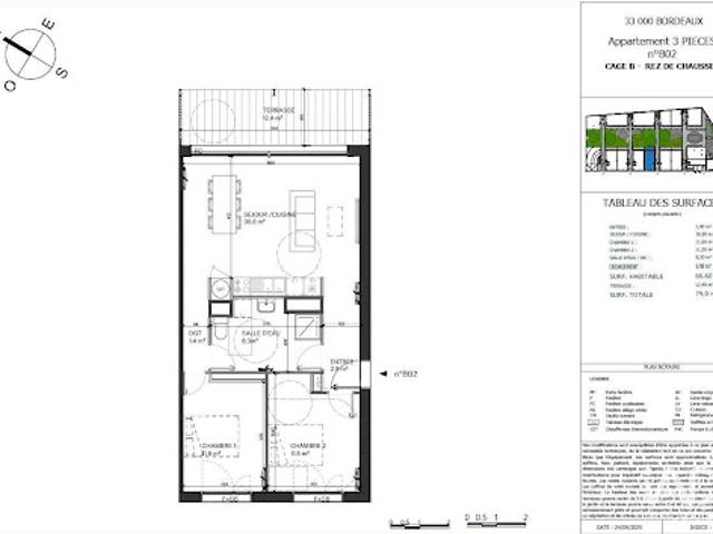Vente Appartement 3 pièces 66 m2 Bordeaux
