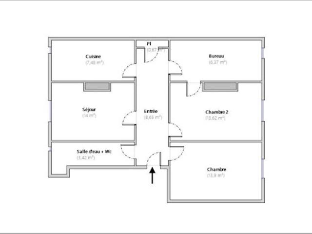 Vente Appartement 3 pièces 68.11 m2 Montrouge