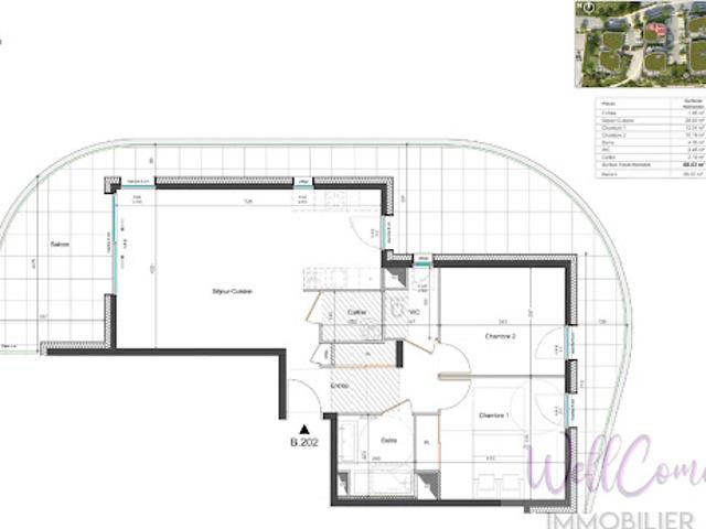 Vente Appartement 3 pièces 68 m2 Grésy sur Aix