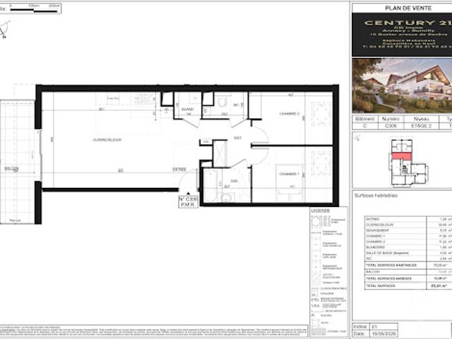 Vente Appartement 3 pièces 73.33 m2 Poisy