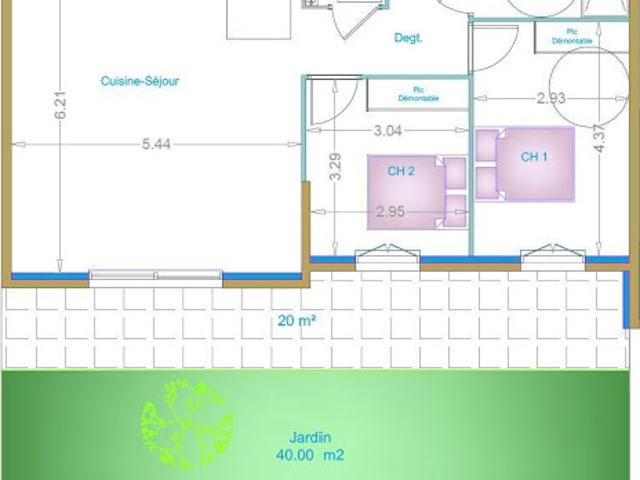 Vente Appartement 3 pièces 70 m2 Saint aygulf