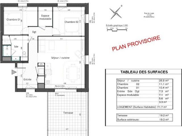Vente Appartement 3 pièces 72 m2 Puilboreau