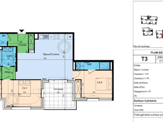 Vente Appartement 3 pièces 77 m2 Lapalud