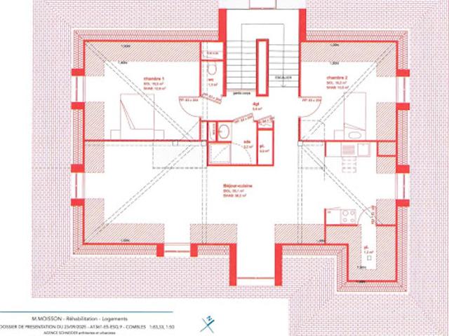 Vente Appartement 3 pièces 75.02 m2 Argentan