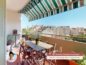 Vente Appartement 3 pièces 79.36 m2 Lyon 3ème