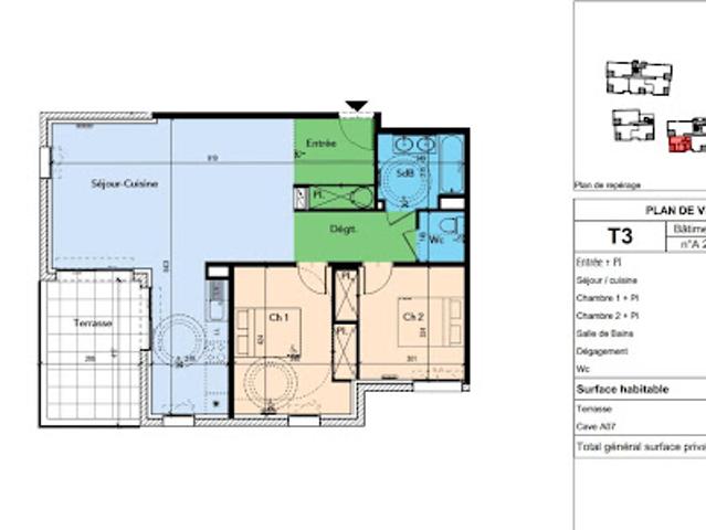 Vente Appartement 3 pièces 80 m2 Lapalud