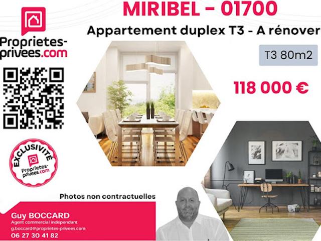 Vente Appartement 3 pièces 66.73 m2 Miribel