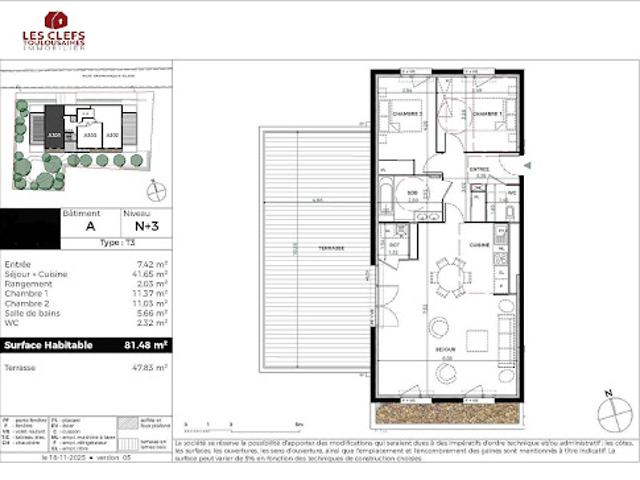 Vente Appartement 3 pièces 81 m2 Toulouse