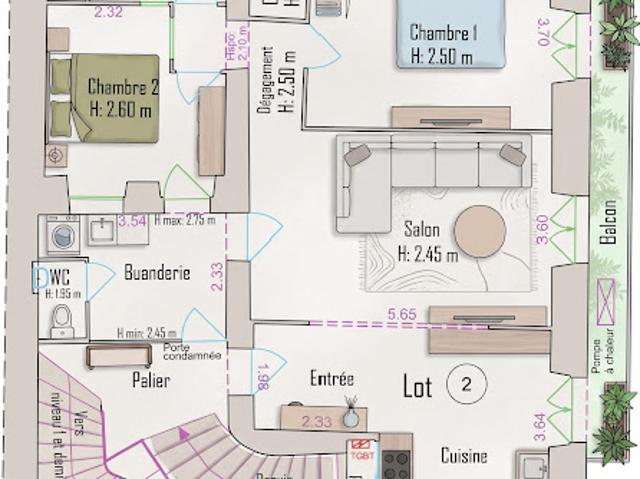 Vente Appartement 3 pièces 81 m2 Vals les Bains