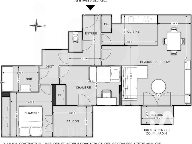 Vente Appartement 3 pièces