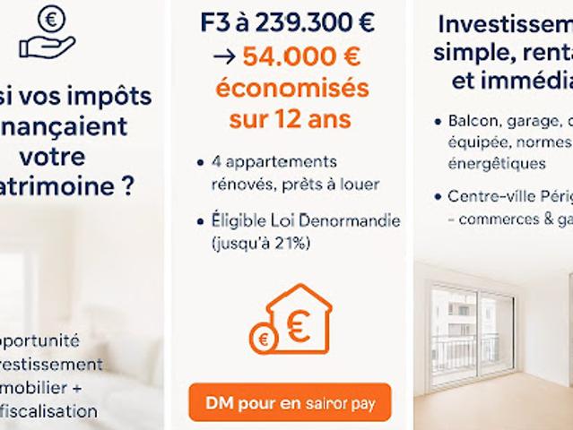 Vente Appartement 3 pièces 82.55 m2 Perigueux