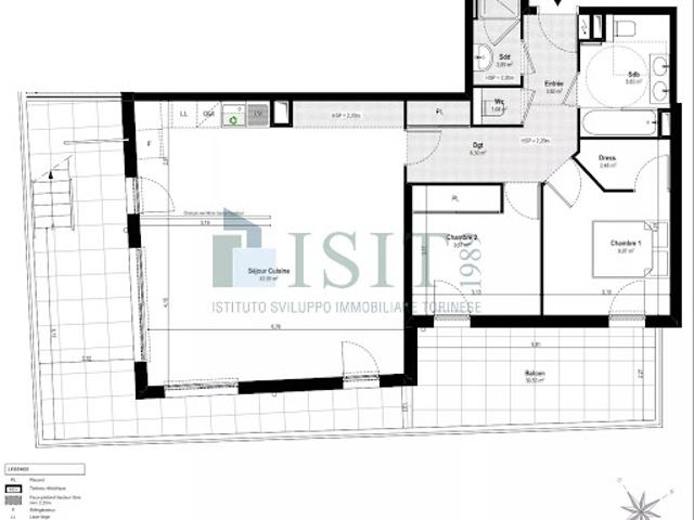 Vente Appartement 3 pièces 85.55 m2 Villeneuve Loubet