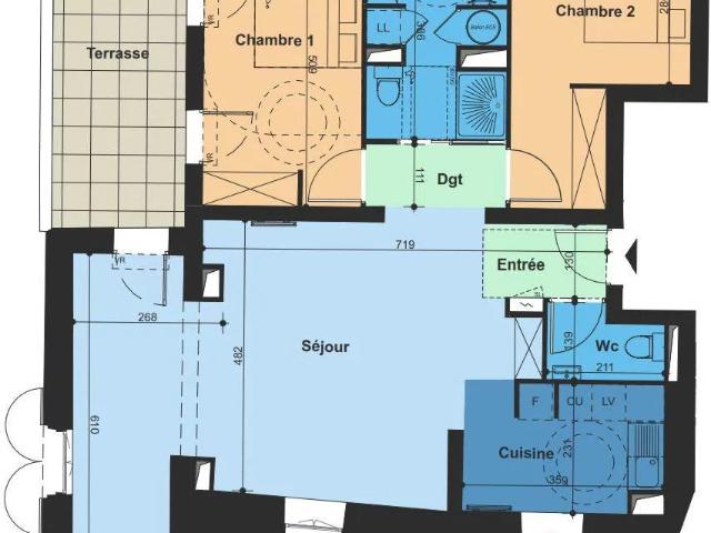 Vente Appartement 3 pièces