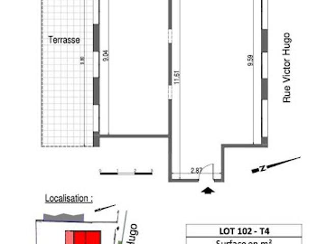 Vente Appartement 3 pièces 92.6 m2 Cormontreuil