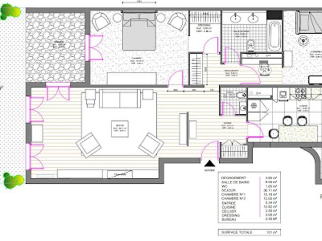 Vente Appartement 3 pièces 101 m2 Louveciennes