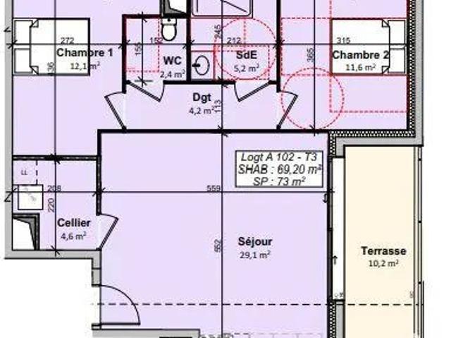 Vente Appartement 3 pièces