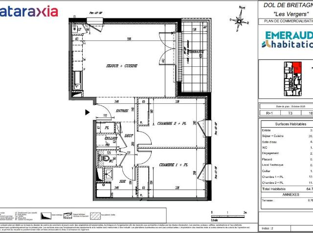 Vente appartement 3 pièces Dol de Bretagne 35