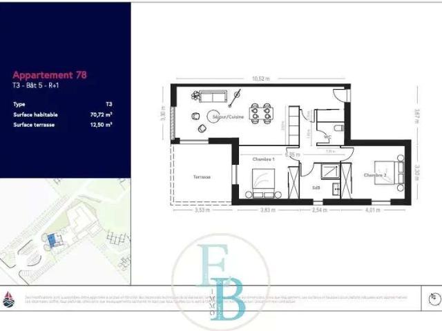 Vente appartement 3 pièces Lecci 20