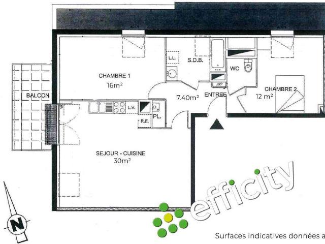 Vente appartement 3 pièces Les Ponts de Cé 49