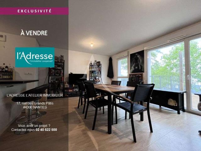 Vente appartement 3 pièces Nantes Beaujoire Saint Joseph 44