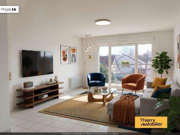 Vente appartement 3 pièces Nantes Géraudière Boissière 44
