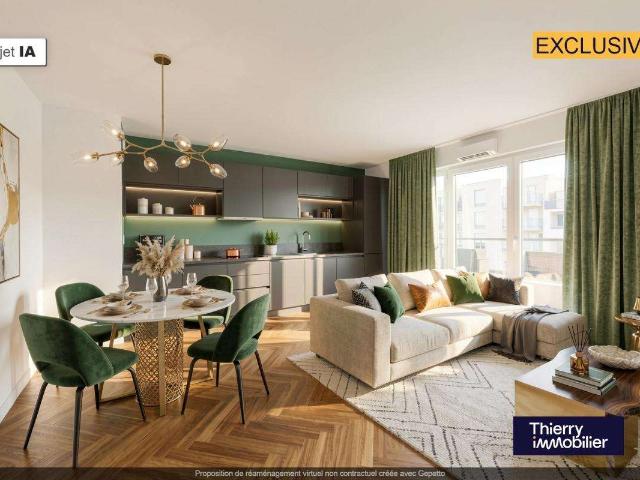 Vente appartement 3 pièces Saint Sébastien Sur Loire Baugerie 44