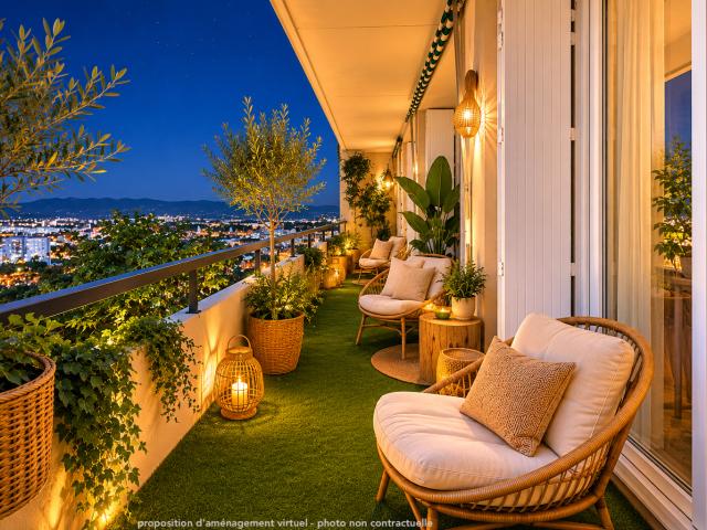 Vente appartement dernier étage vue panoramique 2 balcons à vivre 5 pièces
