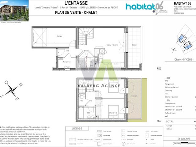 Vente Chalet 3 pièces 66 m2 Valberg