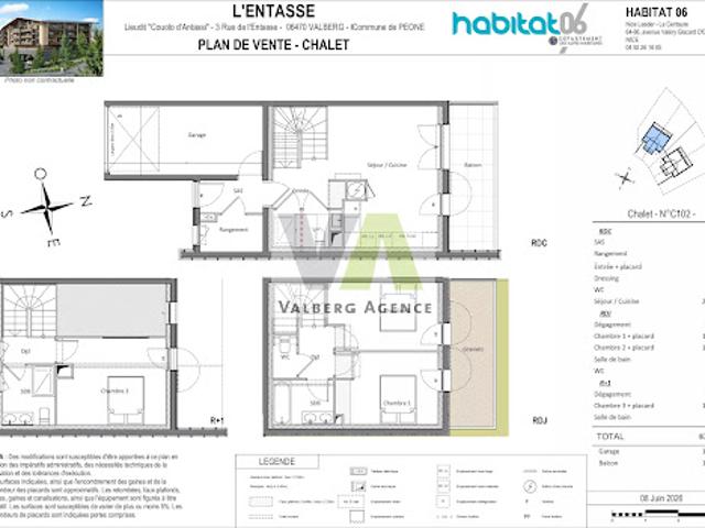 Vente Chalet 4 pièces 87 m2 Valberg