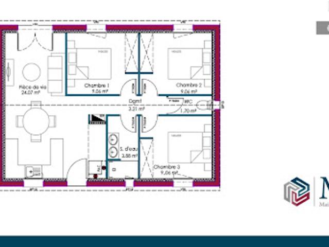 Vente Maison 3 pièces 49 m2 Grignols