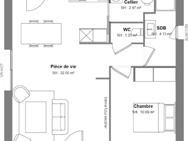 Vente Maison 3 pièces 50 m2 Pernay