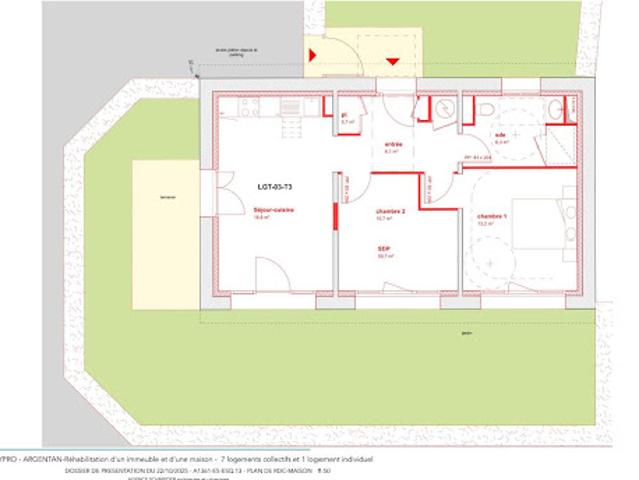 Vente Maison 3 pièces 55.8 m2 Argentan