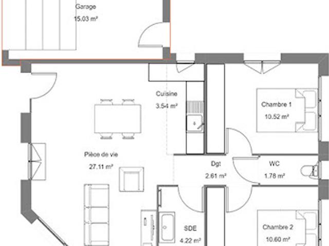 Vente Maison 3 pièces 60 m2 Saint Vincent de Paul
