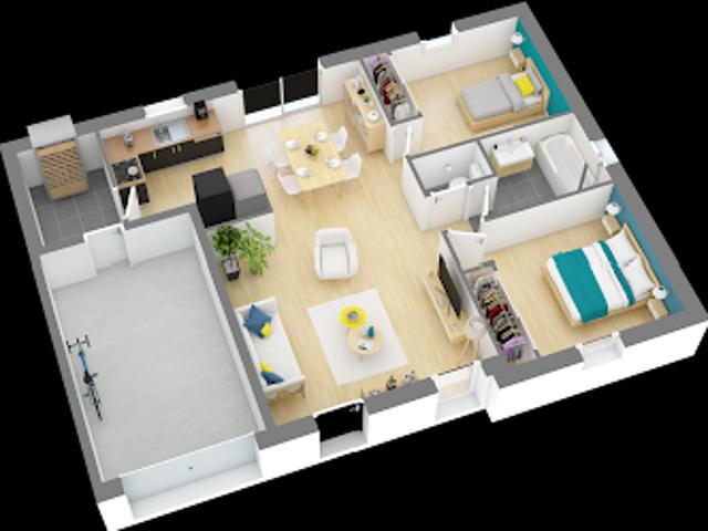 Vente Maison 3 pièces 63 m2 Flammerans