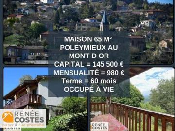 Vente Maison 3 pièces 65 m2 Poleymieux au Mont d'Or