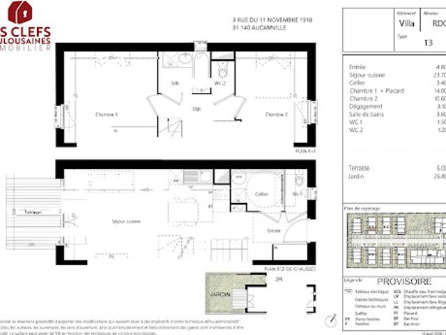 Vente Maison 3 pièces 66 m2 Aucamville