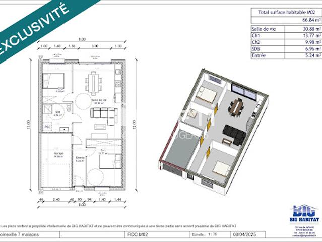 Vente Maison 3 pièces 66 m2 Moineville